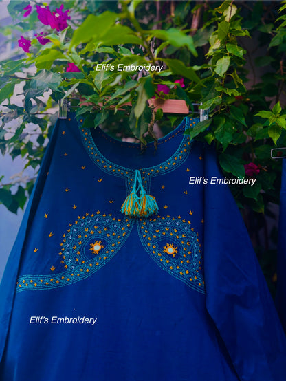 Lujain - 2Pc Hand Embroidered Suit