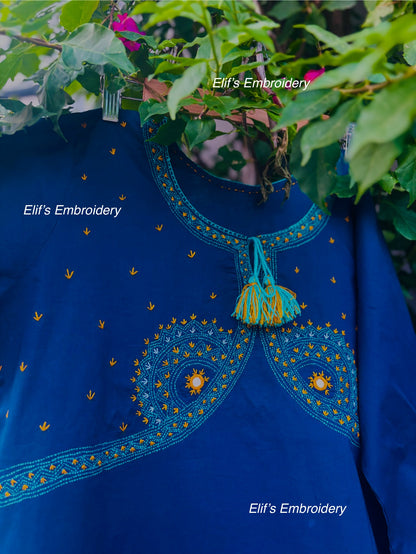 Lujain - 2Pc Hand Embroidered Suit