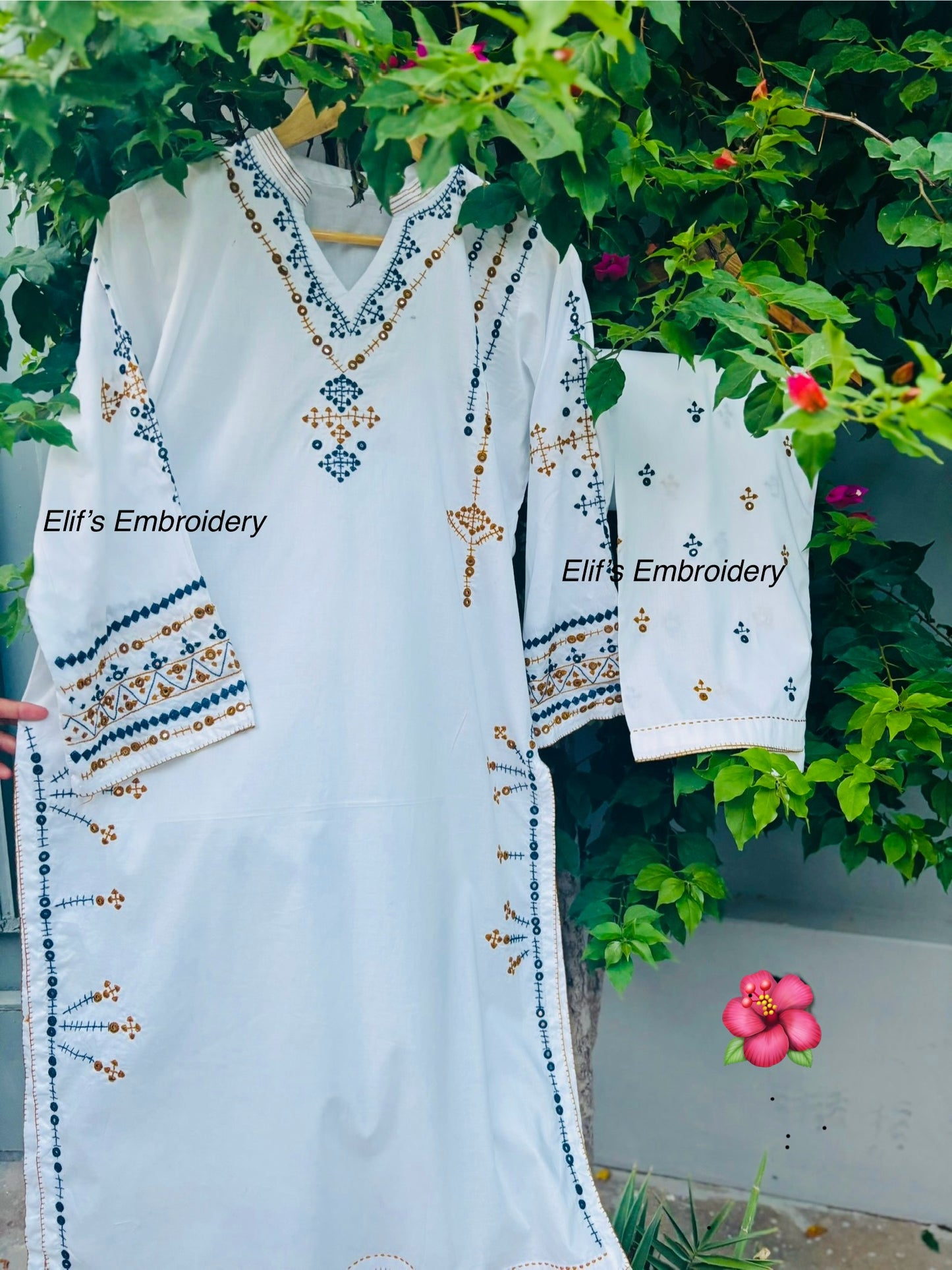 Ghazail - 2Pc Hand Embroidered Suit
