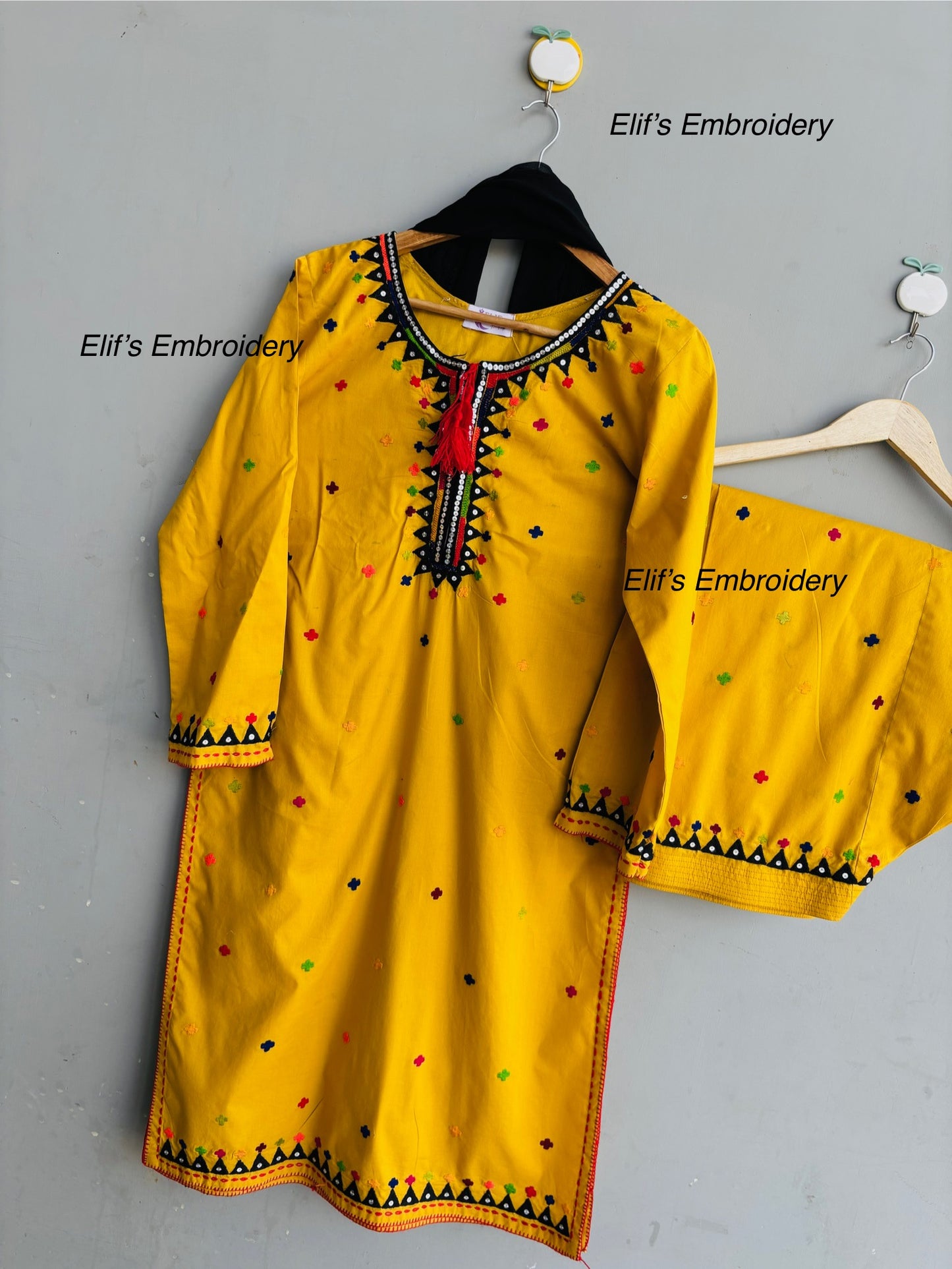 Sapphira - 3Pc Hand Embroidered Suit