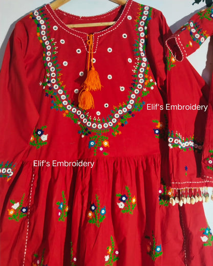 Noor e Zeest - 2Pc Hand Embroidered Suit