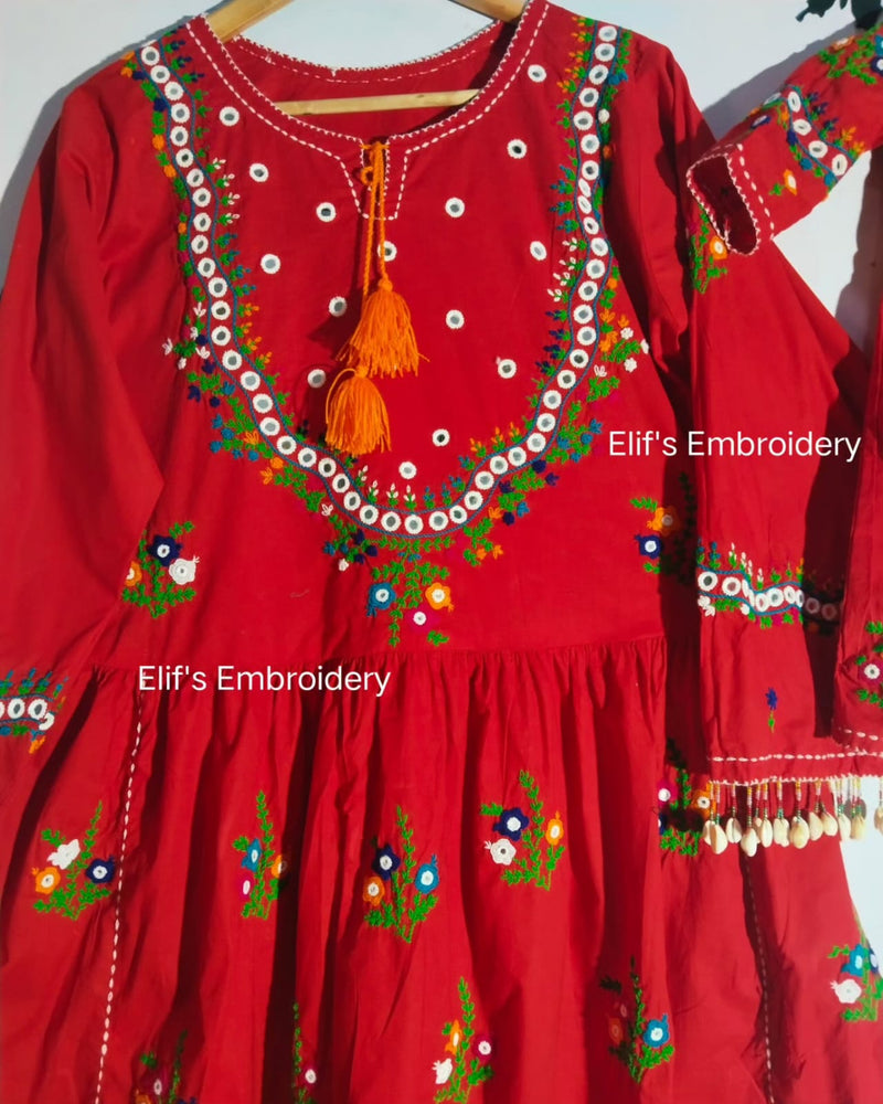Noor e Zeest - 2Pc Hand Embroidered Suit