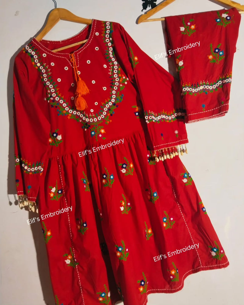 Noor e Zeest - 2Pc Hand Embroidered Suit