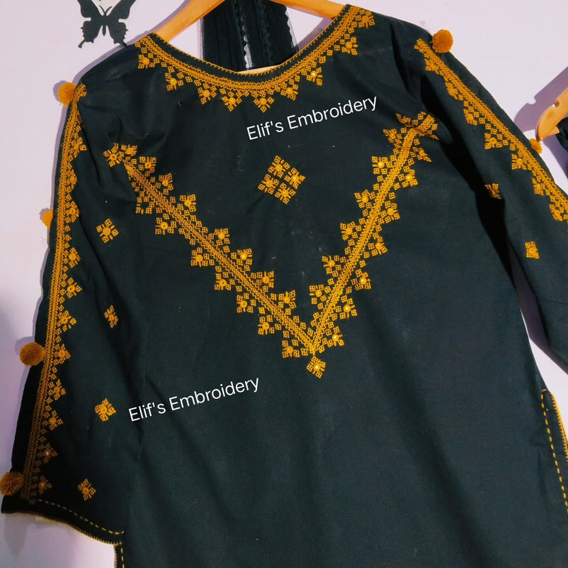 Nishat e Elif - 2Pc Hand Embroidered Suit