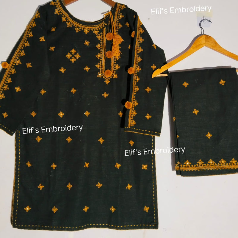 Nishat e Elif - 2Pc Hand Embroidered Suit