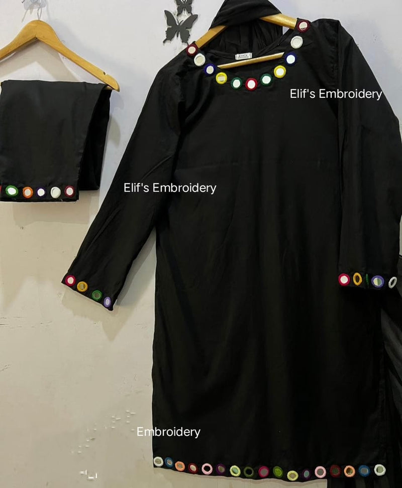 Zohra e Nishat - 3Pc Hand Embroidered Suit