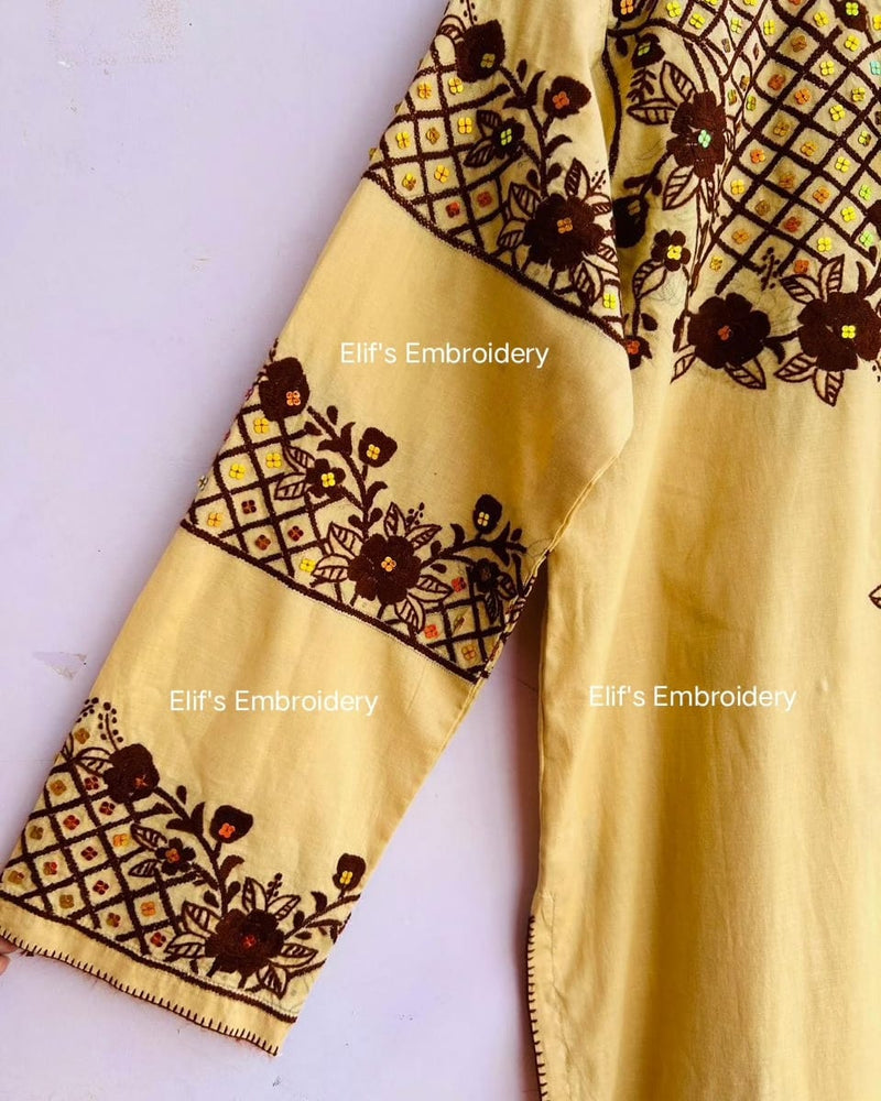 Hoor e Ain - 2Pc Hand Embroidered Suit