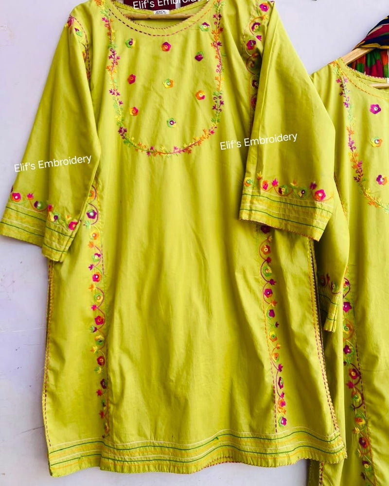 Zarkish - 3Pc Hand Embroidered Suit