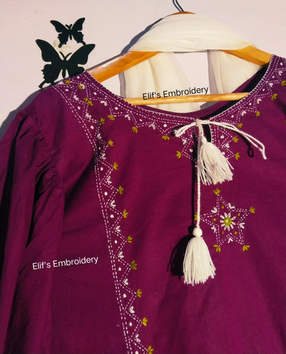 Gul e Zainab - 2Pc Hand Embroidered Suit
