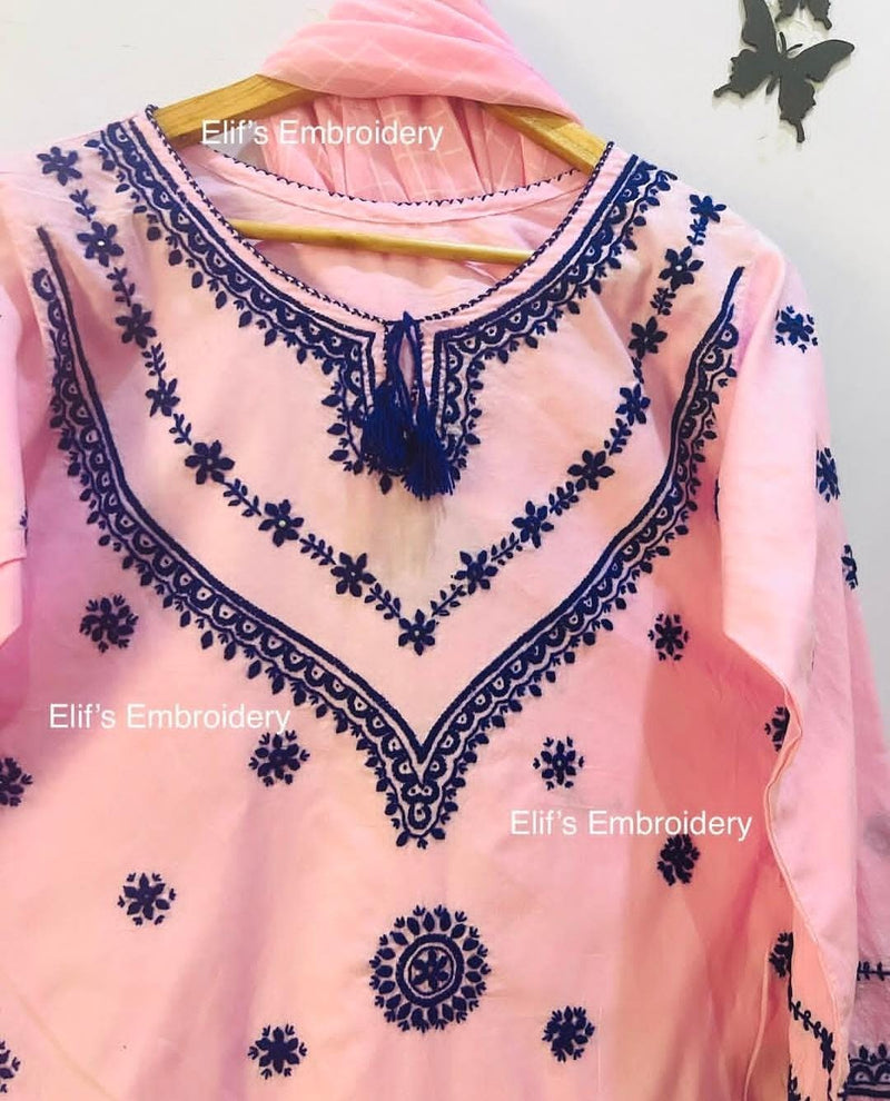Mehrgul - 3Pc Hand Embroidered suit