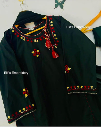 Rohi - 3Pc Hand Embroidered Suit