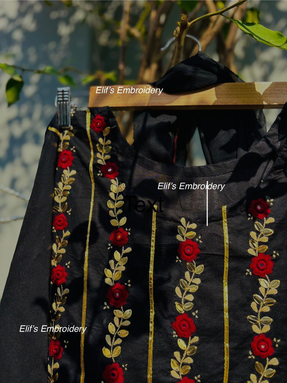 Gulmeen - 3Pc Hand Embroidered Mom suit