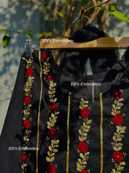 Gulmeen - 3Pc Hand Embroidered Mom suit