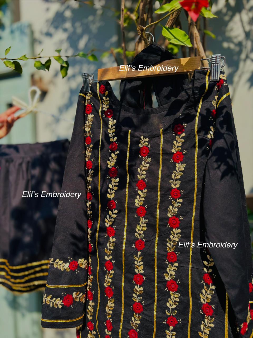 Gulmeen - 3Pc Hand Embroidered Mom suit