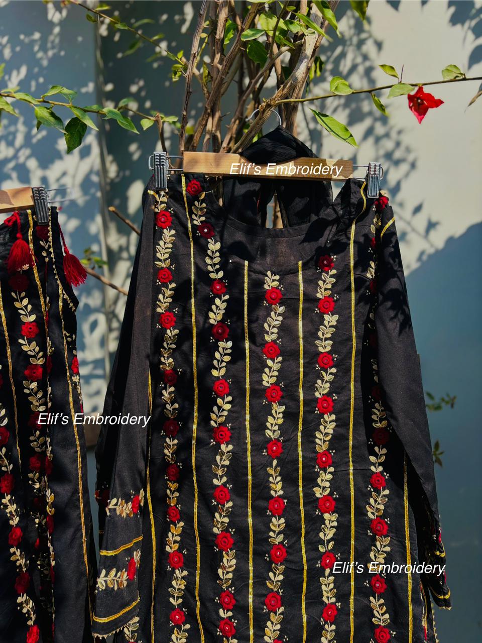 Gulmeen - 3Pc Hand Embroidered Mom suit