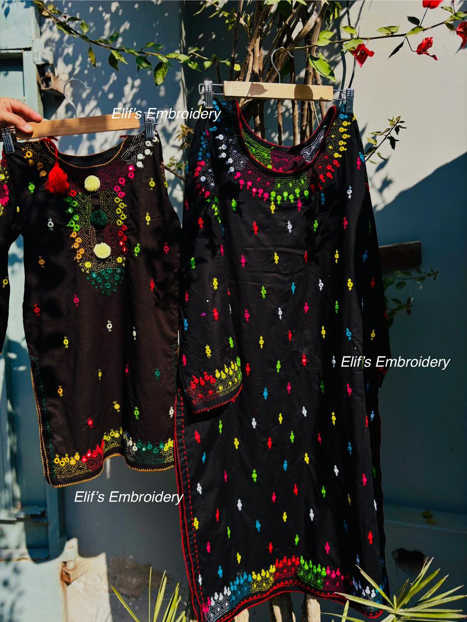 Nashwa - 2Pc Hand Embroidered Suit