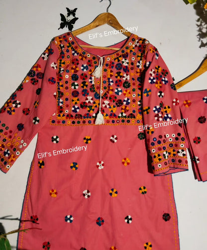 Nazneen - 2Pc Hand Embroidered Suit