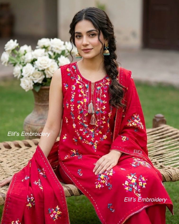 Samaya - 3Pc Hand Embroidered Suit