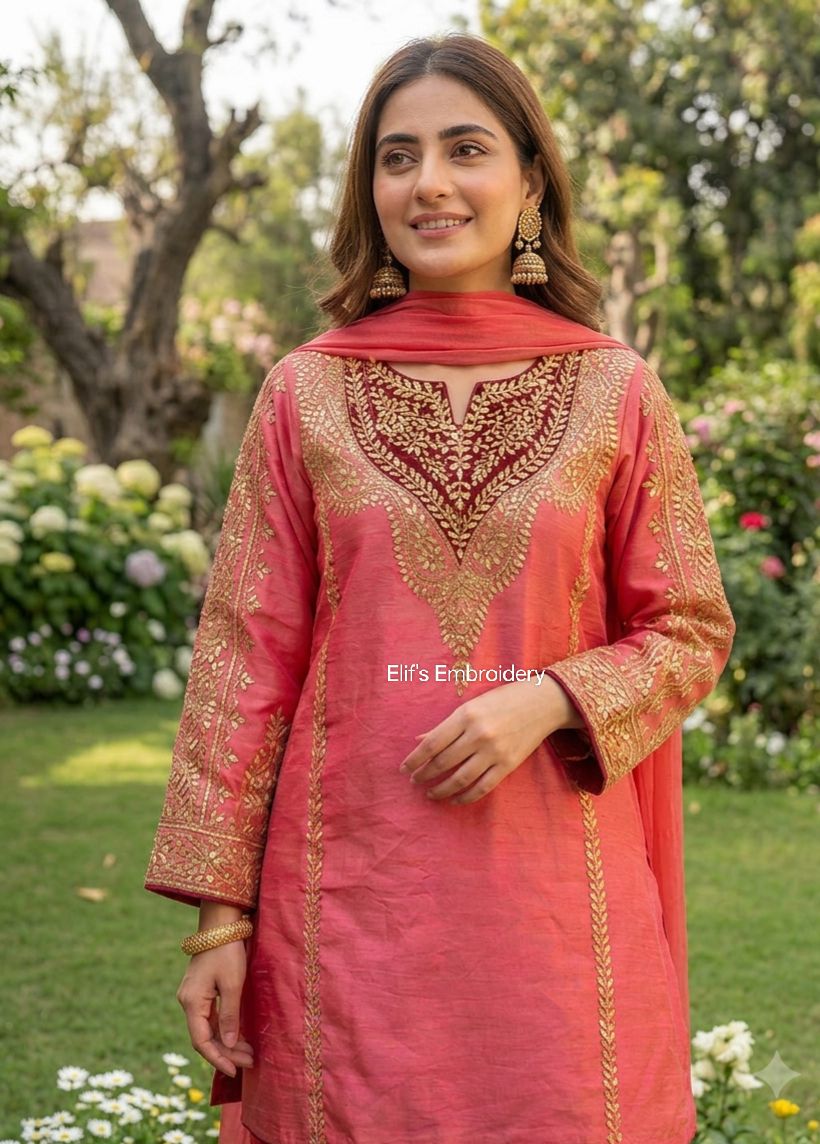 Elif Gulnaar -Luxury Hand Embroidered - 3Pc