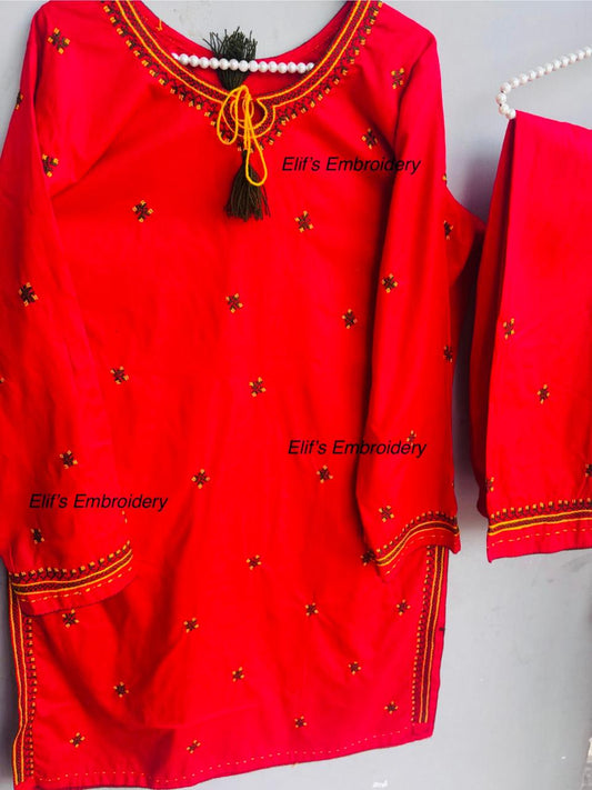 Rimala - 2Pc Hand Embroidered Suit