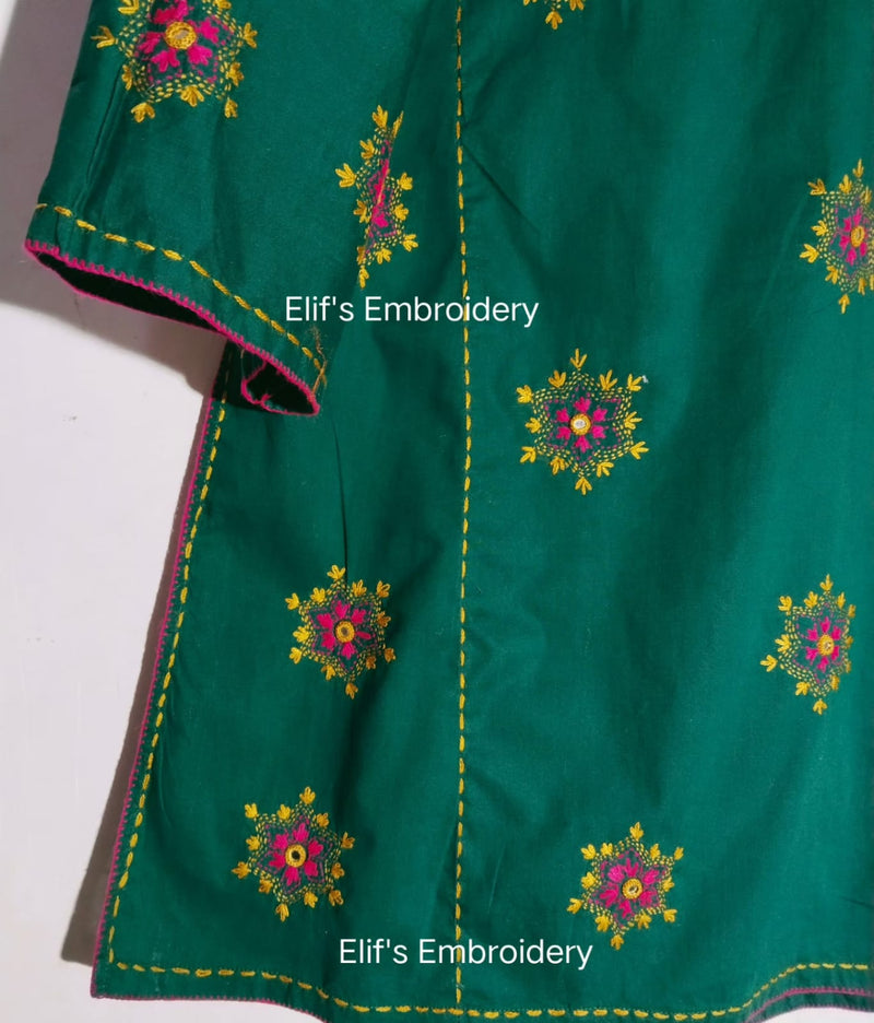 Gul-e-Zaitoon - 3Pc Hand Embroidered Suit