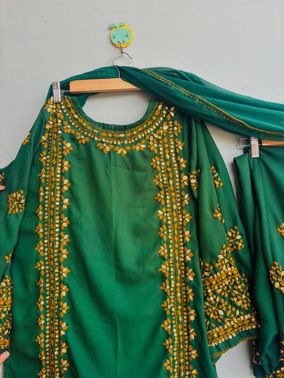 sophia  - 3Pc Hand Embroidered Suit