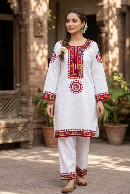 Elara - 2Pc Hand Embroidered Suit