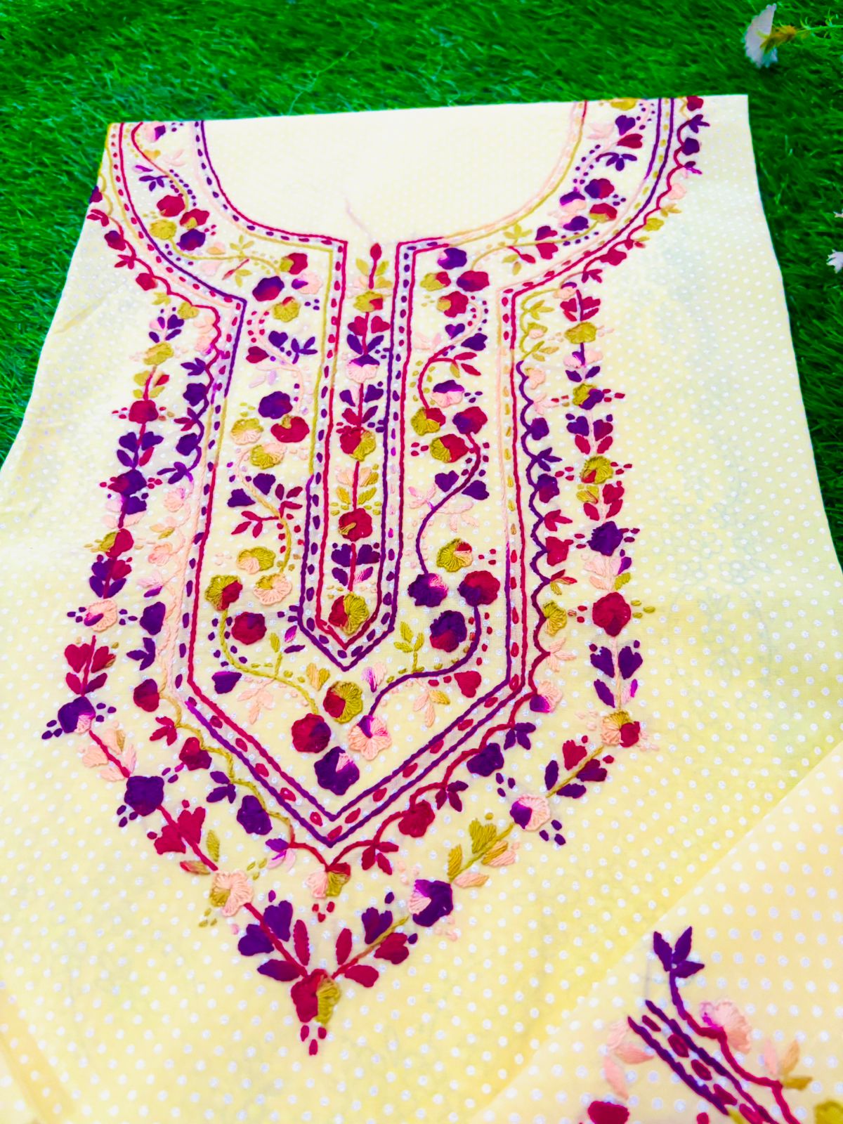 Nora 2Pc Hand Embroidered Suit