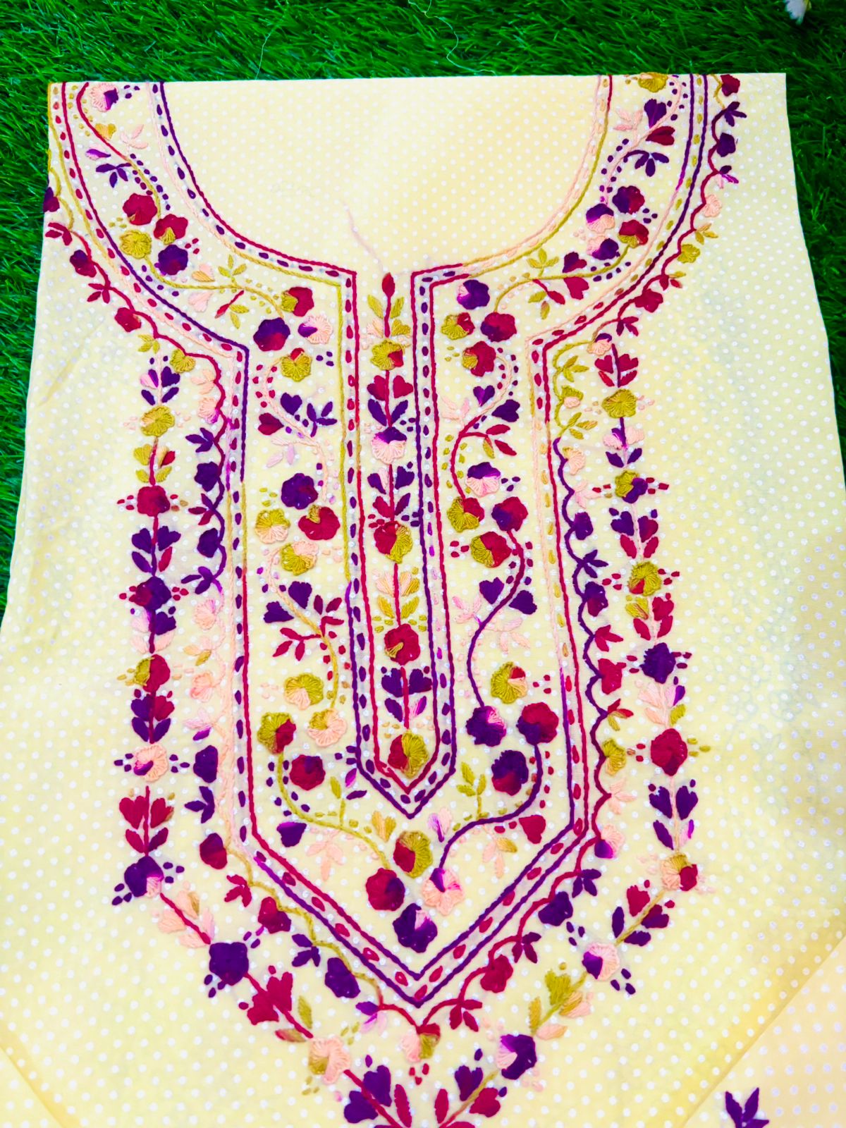 Nora 2Pc Hand Embroidered Suit