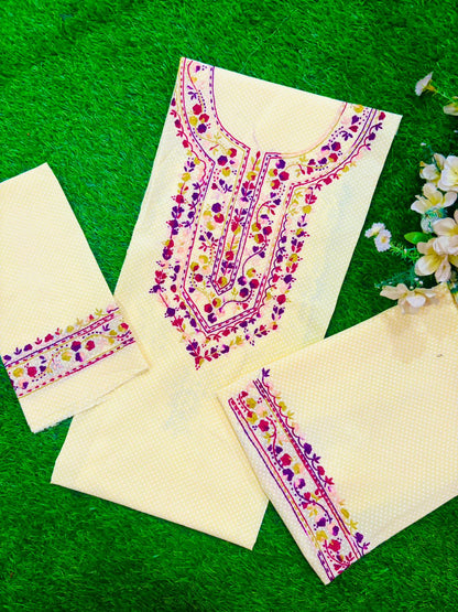 Nora 2Pc Hand Embroidered Suit