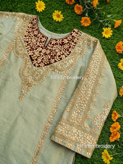 Elif Gulnaar -Luxury Hand Embroidered - 3Pc